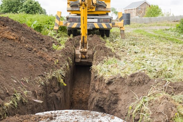 Drainage Trench Installation in Danbury