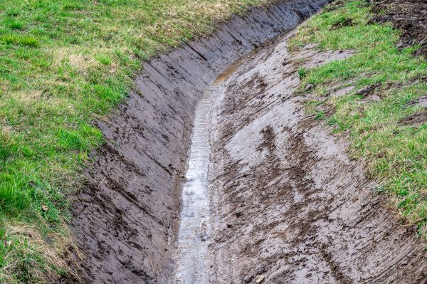 Drainage Ditch Excavation in Danbury