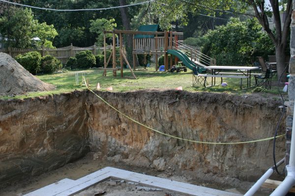 Footer Digging in Danbury
