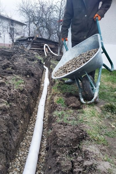 Drain Trenching in Danbury
