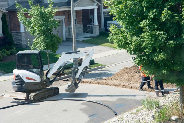 Electrical Line Trenching in Danbury